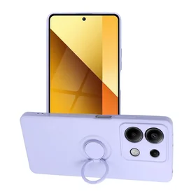 Silikoninis žiedinis dėklas telefonui XIAOMI Redmi Note 13 5G - violetinis