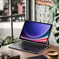 Dux Ducis klaviatūros (MK serijos) dėklas su „Bluetooth“ klaviatūra, skirtas Samsung Galaxy Tab S9+ / S8+ / S7+ – juodas