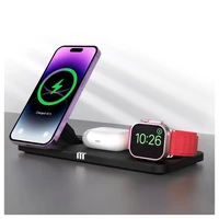 FORCELL F-ENERGY MagNetix 3w1 Qi2 20,5W belaidis įkroviklis suderinamas su MagSafe juodas