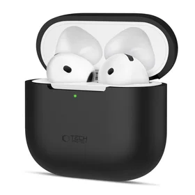 Tech-Protect Silikoninis dėklas ausinėms Apple AirPods 4 - juodas