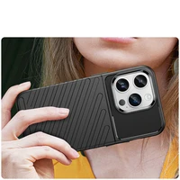 Thunder Case iPhone 14 Pro Max dėklas telefonui su apsauga - juodos spalvos