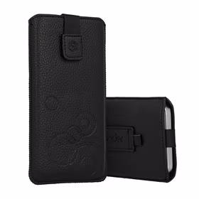 WONDER Deko dėklas (Dydis XXL) Samsung S25 Ultra/S24 Ultra/M35/M23/A16 5G/Xiaomi Redmi 14C juodas