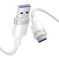 USB 2.0 A į USB-C 6A Vention CTOWH 2M kabelis (baltas)