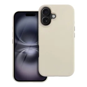 Dėklas skirtas iPhone 16 Forcell F-Protect Frame Premium suderinamas su Magsafe senovinė balta