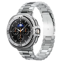 Spigen Bezel Tune Pro Pilot dangtelis Samsung Galaxy Watch 8 Classic 46mm sidabrinis