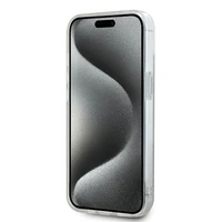 DKNY IML Mono ir juostelės Magnetinis dėklas iPhone 15 / 14 / 13 - smėlinė