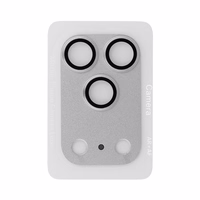 Tempered stiklas Tel Protect 95% AR+AF Full Metal kameros apsauga on camera for Iphone 17 Pro sidabrinis (camera island)