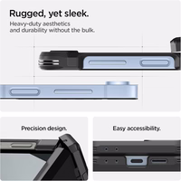 Spigen Tough Armor Pro Mag Magnetinis dėklas telefonui Samsung Galaxy Z Flip 6 / 7 FE - juodas