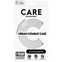CARE by PanzerGlass Flagship Urban Combat dėklas Samsung Galaxy S25 - skaidrus