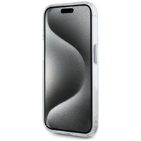 Karl Lagerfeld IML Metalinis Karl Galvos Magnetinis dėklas iPhone 15 Pro Max baltas