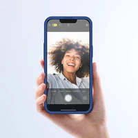 Joyroom 360 pilnas dėklas su priekiniu ir galiniu dangteliu iPhone 13 Pro Max + grūdinto stiklo apsauginis stiklas mėlynas (JR-BP928 blue)