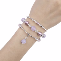 Apyrankė Apple Watch 42/44/45 dizainas 4 sidabrinė-violetinė