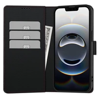 TECH-PROTECT WALLET RS IPHONE 16E JUODAS/RAUDONAS Tech-Protect Wallet dėklas telefonui iPhone 16e - juodas
