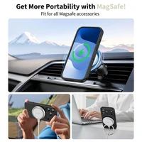 Tech-Protect Silicone magnetinis dėklas telefonui iPhone 17 Pro - juodas