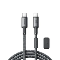 USB kabelis Joyroom SA-50 USB-C to USB-C 60W 1.2m tamsiai pilkas