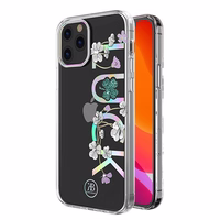 Kingxbar Lucky Series dėklas telefonui dekoruotas originaliais Swarovski kristalais iPhone 12 mini skaidrus