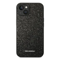 Dėklas telefonui Karl Lagerfeld KLHCP14MG2ELK iPhone 14 Plus 6.7\" juodas / juodas Glitter Plaque Logo