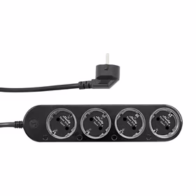 Išmanioji 12A Shelly Power Strip 4 Gen4 Zigbee/Matter juoda