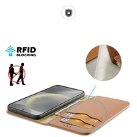 Dux Ducis Hivo dėklas su atvartu ir RFID blokatoriumi Samsung Galaxy S24+ - rudas