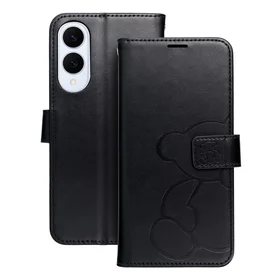 MEZZO Dėklas telefonui SAMSUNG S25 Edge meškiukas juodas