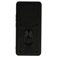 Slenkančios kameros šarvuotas dėklas telefonui Realme 14 Pro 5G juodas