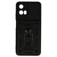 Slide Camera Armor dėklas telefonui Motorola Moto G45 5G juodas