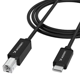 Wozinsky WKDDY2S USB-B - USB-C kabelis 2m - juodas