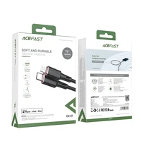 Acefast kabelis MFI USB Type C - Lightning 1.2m, 30W, 3A juodas (C2-01 juodas)