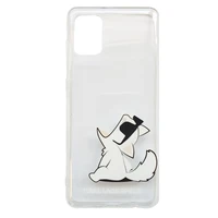 Karl Lagerfeld Choupette Fun dėklas Samsung Galaxy A31 - Skaidrus
