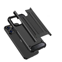 iPhone 15 Pro Hybrid Armor dėklas - mėlynas