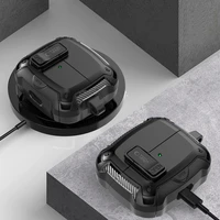 Tech-Protect silikoninis dėklas su kabliuku Samsung Galaxy Buds 3 / 3 FE / 3 Pro ausinėms - juodas