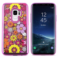 Zizo Liquid Glitter Star dėklas Samsung Galaxy S9 (Multiflowers)