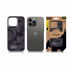 Tactical Camo Troop Dėklas for Apple iPhone 13 Pro Juodas