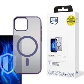 3mk Frosty MagCase – violetinis dėklas telefonui Apple iPhone 13 – violetinis