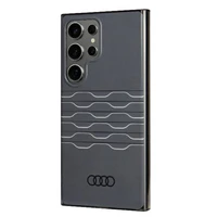 Audi IML Geometrinio rašto dėklas telefonui S24 Ultra S928 juodas/juodas kietas dėklas AU-IMLS24U-A6/D3-BK
