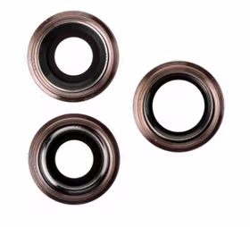 iPhone 11 Pro/11 Pro Max kameros stikliukas su rėmeliu Gold (3pcs) ORG