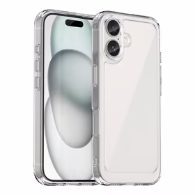 Outer Space dėklas telefonui su geliniu rėmeliu iPhone 16 Plus - skaidrus