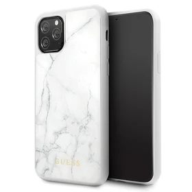 Guess Marble dėklas iPhone 11 Pro - balta