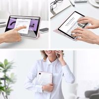 Dėklas Dux Ducis Toby Samsung X110/X115 Tab A9 8.7/X130/X135 Tab A11 8.7 rožinis