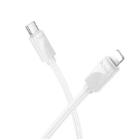 Kabelis USB C į Lightning Hoco PD 27W 1 m X114 baltas