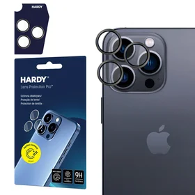 3mk HARDY objektyvo apsauginis stiklas Apple iPhone 16 Pro / 16 Pro Max - pilkas