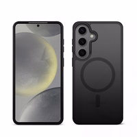 Crong Hybrid Matte Magnetic - MagSafe Case Samsung Galaxy S24 (juodas)