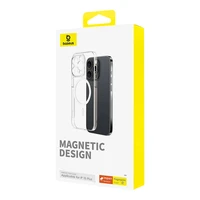 Magnetinis dėklas telefonui iPhone 15 Plus Baseus OS-Lucent serija (skaidrus)