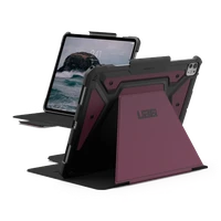 UAG Metropolis SE dėklas su stovu ir Apple Pencil laikikliu iPad Pro 13" 2024 - raudonas
