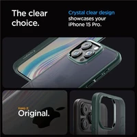 Spigen Ultra Hybrid dėklas telefonui iPhone 15 Pro - tamsiai žalias