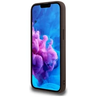 Guess 4G Ring Classic Logo Magnetinis dėklas telefonui iPhone 16e - ruda