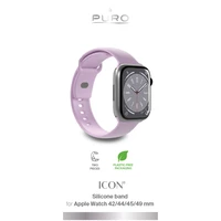 Puro Icon silikoninis dirželis Apple Watch 42/44/45/49 mm - levandų spalvos (2 vnt.)