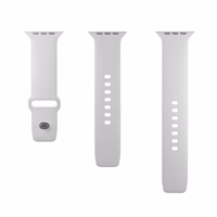 Puro Icon silikoninis dirželis Apple Watch 38/40/41 mm - baltas (2 vnt.)