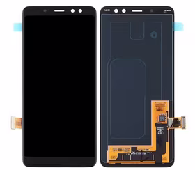 Ekranas Samsung A530 A8 2018 su lietimui jautriu stikliuku juodas OLED