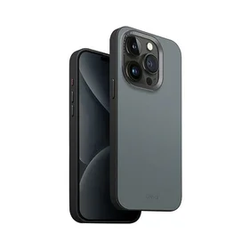 Uniq Lyden DS iPhone 15 Pro 6.1" Magclick įkrovimo dėklas – mėlynas-juodas/plautas mėlynas-juodas